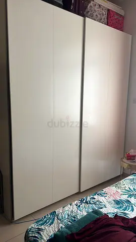 IKEA PAX-style 2 slide doors White Wardrobe - Good Condition very big size (4doors)