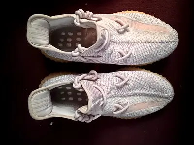 Light grey knit sneakers, size unknown — casual trainers (pair) ( Original) YEEZY