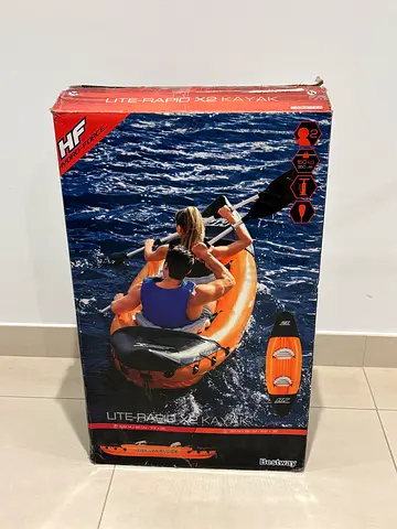 Hydro-Force Inflatable kayak / sit-on-top boat - folded, excellent condition