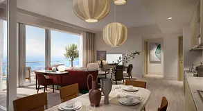 High Floor | Private Beach Access | Marina and Sea views