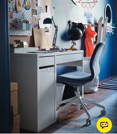 IKEA MICKE Desk & FLINTAN Ergonomic Office Chair Set