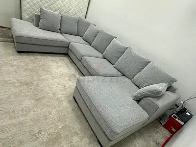 Selling the one brand Kingston grey color corner Ushape sofa