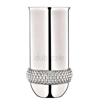 Christofle Silver Plated Perles Vase - Decorative Small Vase