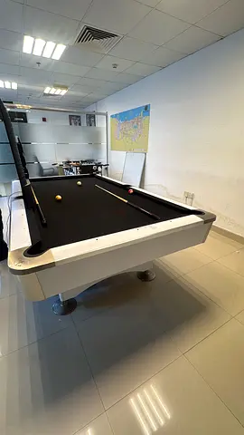 Modern 7ft Pool Table with Black Felt - Good Condition