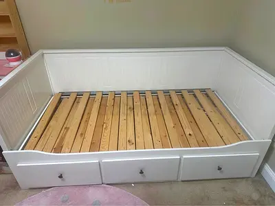 Ikea hemnes day bed with 2 ikea mattress