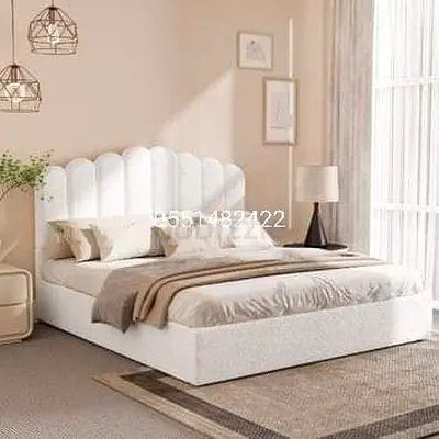 Luxury Premium Quality 160*200 Queen Size Fabric Bed Frame For Sale