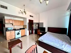 Furnished studio available at reasonable price in sports city