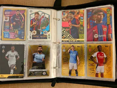 Football Cards Binder packed with amazing cards