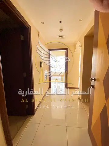One bedroom free month free gym master bedroom two bathrooms modern American kitchen open view spacious layout near Al Mahatta Park