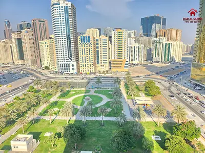 PARK VIEW•1BHK WITH BALCONY•6CHEQUES PAYMENT•1MONTH FREE•NEAR TO ETTIHAD ROAD