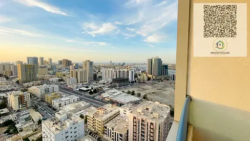 فرصة للبيع 3 غرف وصالة مع غرفة خادمة | أبراج الفالكون A6 الراشدية عجمان