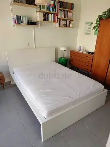 IKEA Double size Bed frame with IKEA mattress