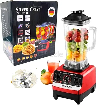 Silver Crest SC-1589 High-Power Blender - 4500W, Single Jar