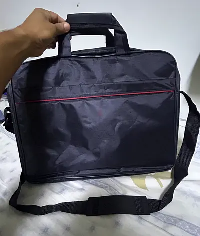 15.6-Inch Laptop Bag – Black Laptop Carrying Case with Shoulder St
