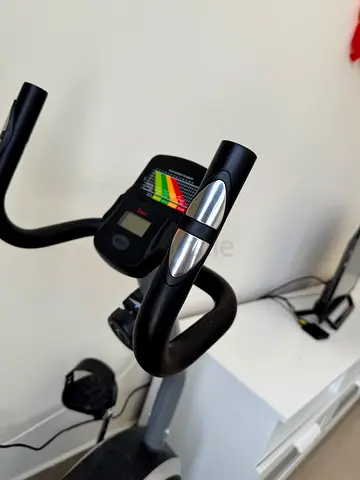 Used Upright Exercise Bike — Compact Console, Good Condition