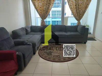 Furnished 2 BHK for Rent in Ajman One Tower | 1,660 Sq. Ft. | Partial Sea View | Parking