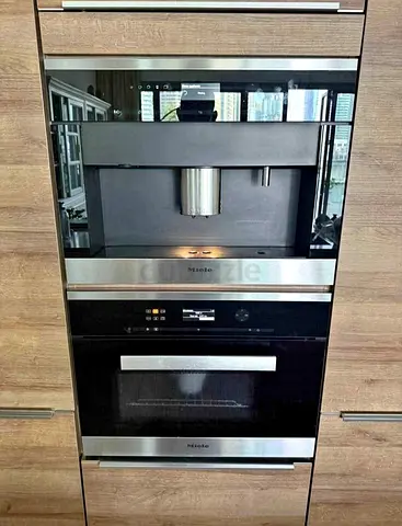 Built-in Miele Coffee Machine and Oven Combo - Stainless Steel