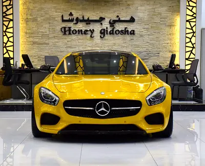 EXCELLENT DEAL for our Mercedes Benz AMG GTs ( 2015 Model ) in Yellow Color GCC Specs