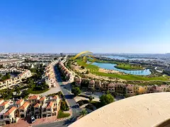 Furnished Studio For Rent | Golf Course & Lagoon View | Royal Breeze
