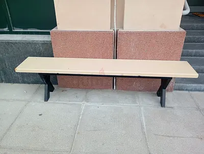 Steel/wooden benches at a go....