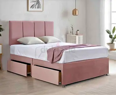Premium High Quality 120*200 Double Size Bed Frame With 2x Drawers For Sale