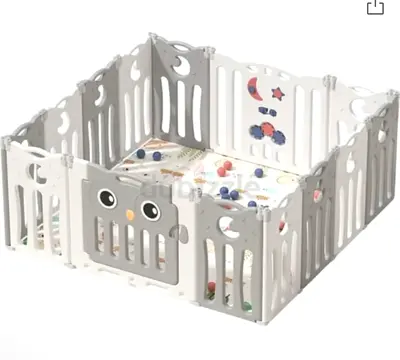 Bumble & Bird foldable Playpen with fence