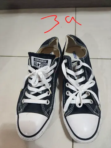 My used black Converse All Star low-top sneakers, size 39