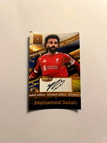 The gold sticker featuring Mohamed Salah is an exclusive release (not Panini). No albums were releas