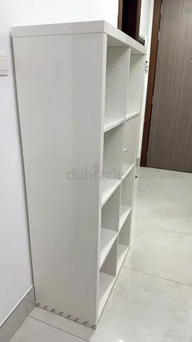White 8-Cube Storage Shelf - Good Condition