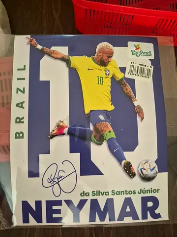Neymar Signed Poster