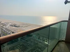 2BR apartment on Ajman Corniche Direct sea view, balcony, master bedroom, 3 bathrooms, central AC, o