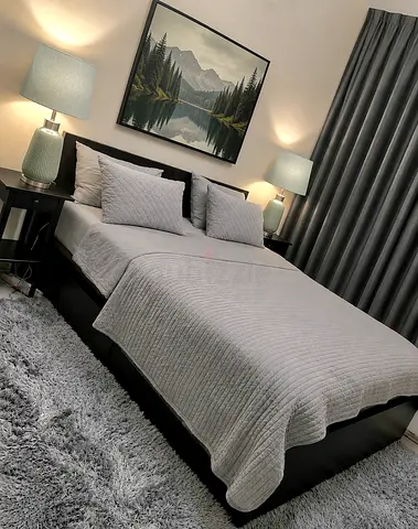 Black-brown Bed Set with storage IKEA like new