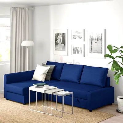 L-shaped sofa cum bed with storage Ikea New soft comfortable