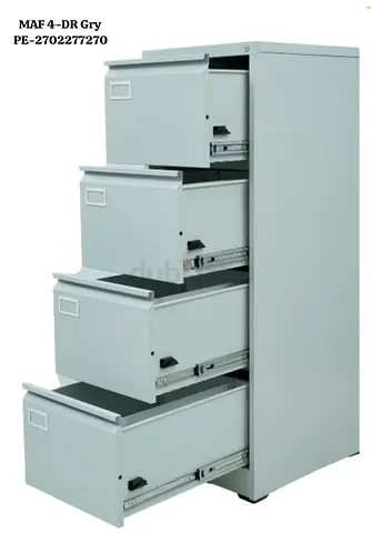 4 Drawer Vertical Metal Filing Cabinet Gray brand new Good quality