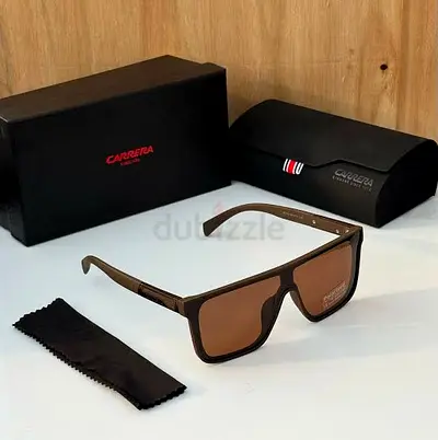 Carrera Brown Square Sunglasses with Case