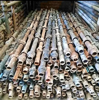 Used Scaffolding Steel , Plywood, white wood.