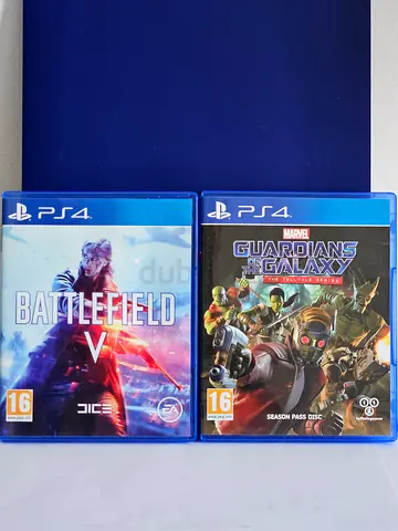 Two PS4 games: Battlefield V & Guardians of the Galaxy The TellTale Series - Excellent Condition