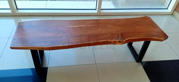 Almost New Live Edge Dining Bench