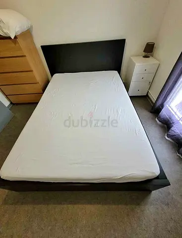 IKEA Double Bed With Ikea Mattress140x200cm