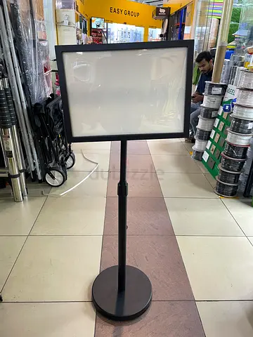 Sturdy Advertisement Display Stand for Retail or Industrial Use