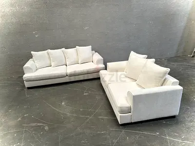 White color the one brand Kingston 5 seater sofa