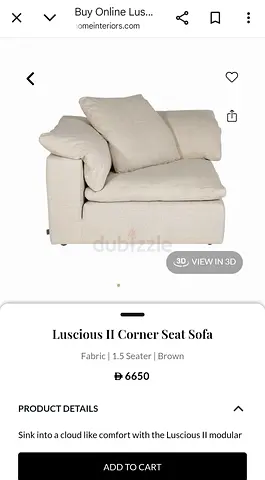 marina home Luscious modular sofa
