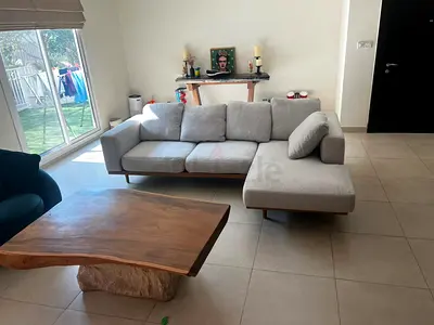 West Elm L Shape Sofa Beige