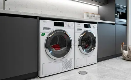 New Miele W1 WWI 860 WPS 9kg Washer & T1 TWF760 WP 8kg Heat Pump Dryer – Lotus White