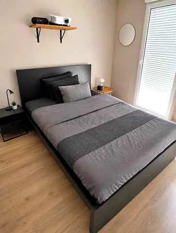 Ikea Queen Bed With Ikea Mattress 160x200cm