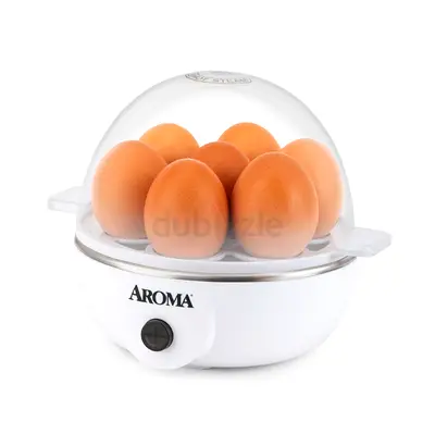 Aroma Electric Egg Cooker - 7 Egg Capacity, White