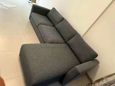 As perfect condition Ikea vimle grey color lshape sofa bed