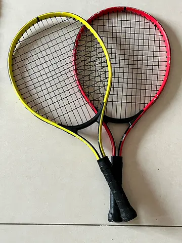 Two Junior decathlon 21-inch TR100 Tennis Rackets - Good Condition