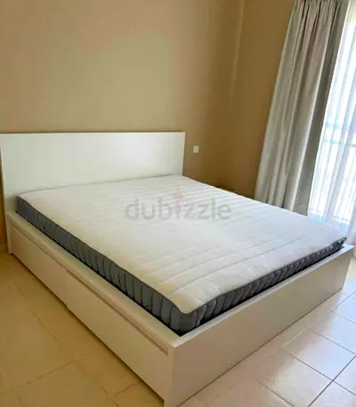 IKEA malam bed with mattress King size bed