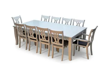 Brand New Solid Wooden Dining Set 10 Seatr